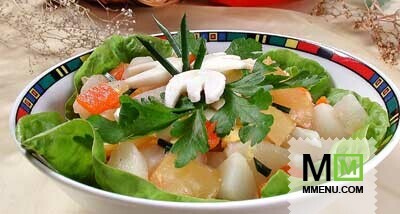 Салат из картофеля и перца Салат из картофеля и перца