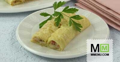 Блинчики с сырной начинкой (2) Блинчики с сырной начинкой (2)