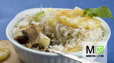 Свинина с рисом и ананасами Свинина с рисом и ананасами