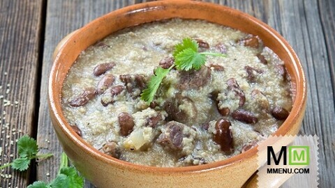Чолнт с мясом и фасолью Чолнт с мясом и фасолью
