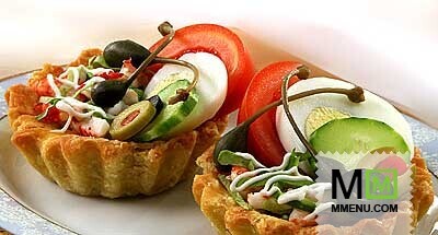 Корзиночки с омарами Корзиночки с омарами