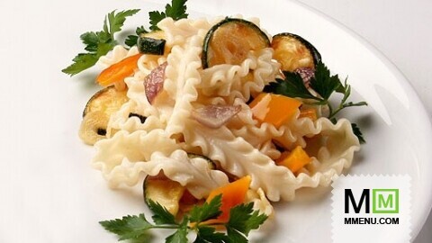 Макароны с овощами Макароны с овощами