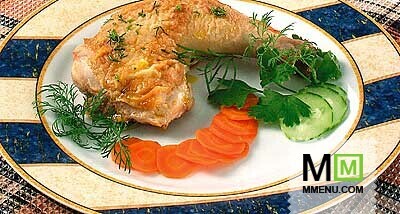 Цыпленок с морковью Цыпленок с морковью