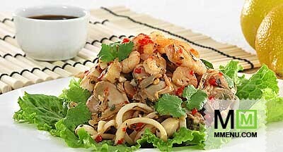 Салат с морепродуктами Салат с морепродуктами