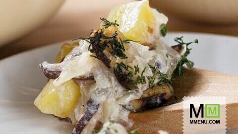 Жаркое с грибами в горшочке Жаркое с грибами в горшочке