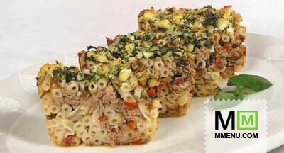 Макароны, запеченные с зеленью Макароны, запеченные с зеленью