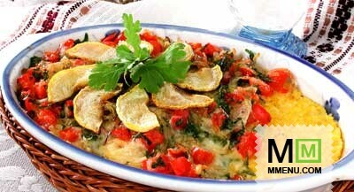 Кукурузный пирог с овощами Кукурузный пирог с овощами