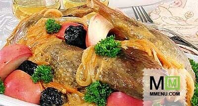 Гусь, тушенный с черносливом и яблоками Гусь, тушенный с черносливом и яблоками