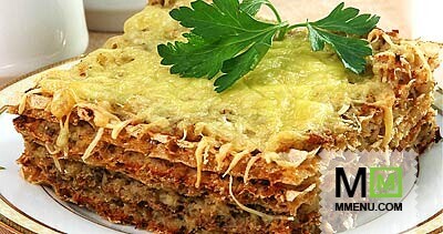 Торт с курицей и грибами Торт с курицей и грибами