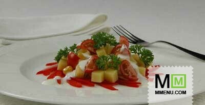 Салат из кукурузы с сыром Салат из кукурузы с сыром