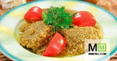 Рыба с чесночно-ореховым соусом Рыба с чесночно-ореховым соусом