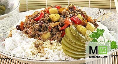 Мясное карри с рисом Мясное карри с рисом