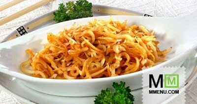 Жареные кальмары с сельдереем Жареные кальмары с сельдереем