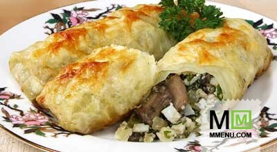 Голубцы с грибами и яйцами Голубцы с грибами и яйцами