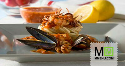 Спагетти с морепродуктами