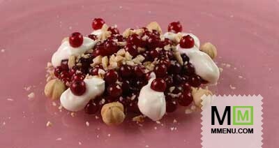 Десерт из смородины с орехами Десерт из смородины с орехами