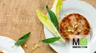 Картофельный гамбургер в ореховой панировке (корочке) Картофельный гамбургер в ореховой панировке (корочке)