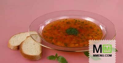 Суп овощной с томатом
