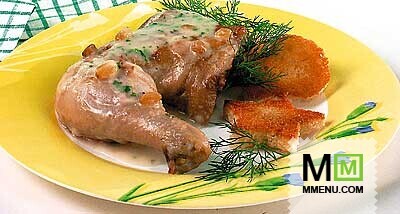 Курица в сливках с изюмом Курица в сливках с изюмом