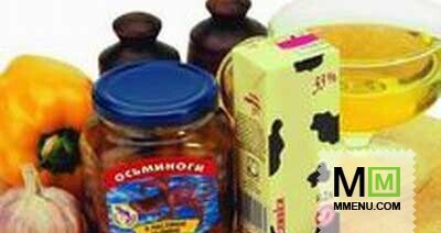 Горячая закуска из осьминогов в масле Горячая закуска из осьминогов в масле