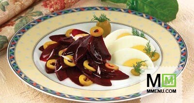 Салат из свеклы с маслинами Салат из свеклы с маслинами