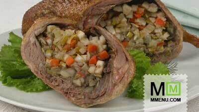 Утка, фаршированная овощами Утка, фаршированная овощами