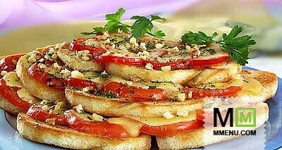 Хлебная запеканка с помидорами Хлебная запеканка с помидорами