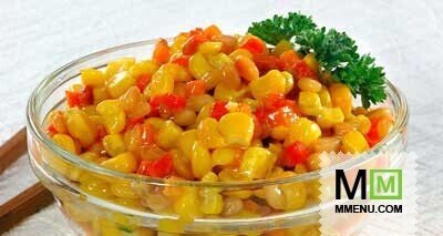 Сладкая кукуруза с кедровыми орешками