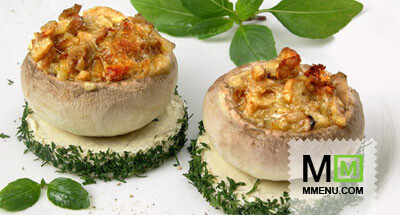 Шампиньоны, фаршированные сыром (2) Шампиньоны, фаршированные сыром (2)