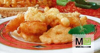 Креветки, жаренные в тесте Креветки, жаренные в тесте