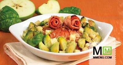 Окорок с брюссельской капустой Окорок с брюссельской капустой