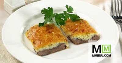 Мясо, запеченное с сыром и яйцами Мясо, запеченное с сыром и яйцами