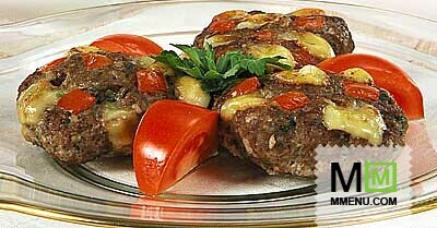 Котлеты с сыром и помидорами Котлеты с сыром и помидорами