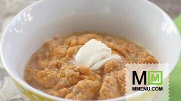 Детское мясное пюре с морковью Детское мясное пюре с морковью