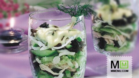 Салат-коктейль с курицей