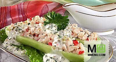 Огурцы с крабовой начинкой Огурцы с крабовой начинкой