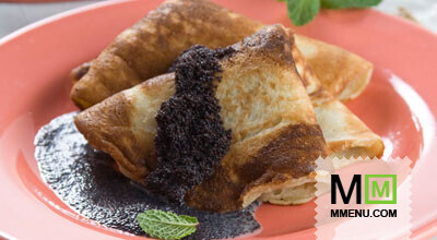 Блины с соусом из мака Блины с соусом из мака