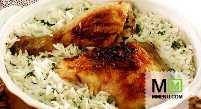 Курица со сметаной и рисом Курица со сметаной и рисом