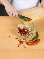 Приготовление блюда по рецепту - Кучмачи (субпродукты с ореховым соусом). Шаг 2