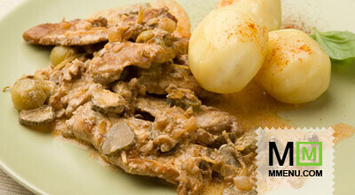 Свинина с крыжовником и орехами Свинина с крыжовником и орехами