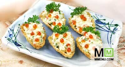 «Лодочки» с крабовой начинкой «Лодочки» с крабовой начинкой