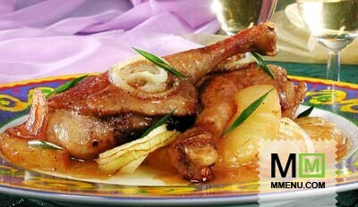 Утиные окрочка с ананасами Утиные окрочка с ананасами