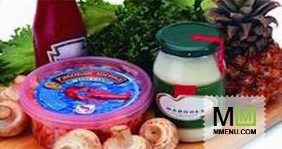 Раковые шейки с салатом и грибами Раковые шейки с салатом и грибами