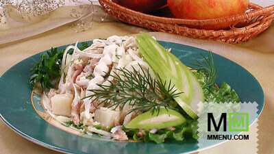 Салат с лососем