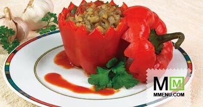 Перец, фаршированный баклажанами Перец, фаршированный баклажанами