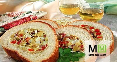Батон с начинкой Батон с начинкой