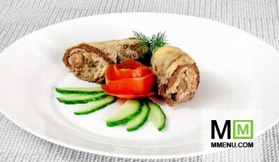 Телятина, запеченная с куриным филе Телятина, запеченная с куриным филе