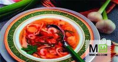 Суп «Буайбес» с морепродуктами Суп «Буайбес» с морепродуктами