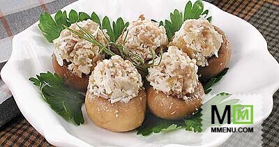 Шампиньоны, фаршированные сыром Шампиньоны, фаршированные сыром