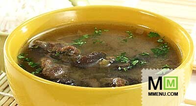 Суп мясной с грибами Суп мясной с грибами